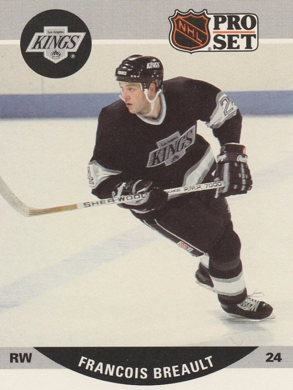 Francois Breault - 1990 Pro Set Rookie Season Hockey Card